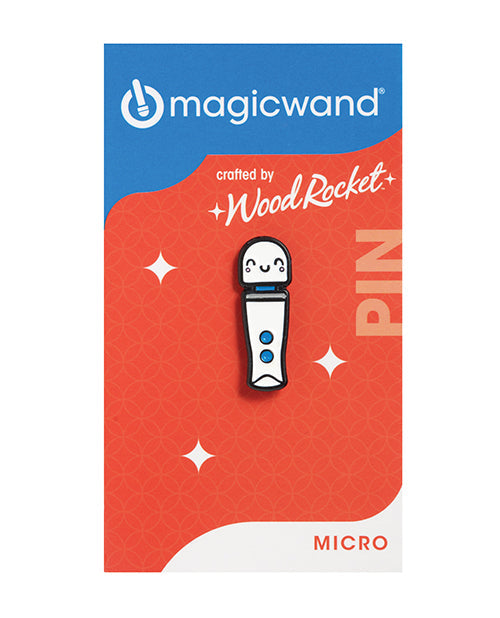 The Soft Hum Wood Rocket Magic Wand Kawaii Micro Pin
