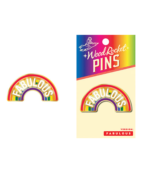 The Soft Hum Wood Rocket Fabulous Enamel Pin