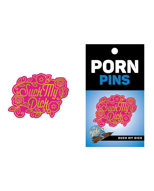 The Soft Hum Wood Rocket Porn Suck My Dick Pin - Pink/Gold