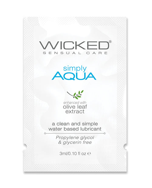 The Soft Hum Wicked Sensual Care Simply Aqua Water Based Lubricant - .1 oz