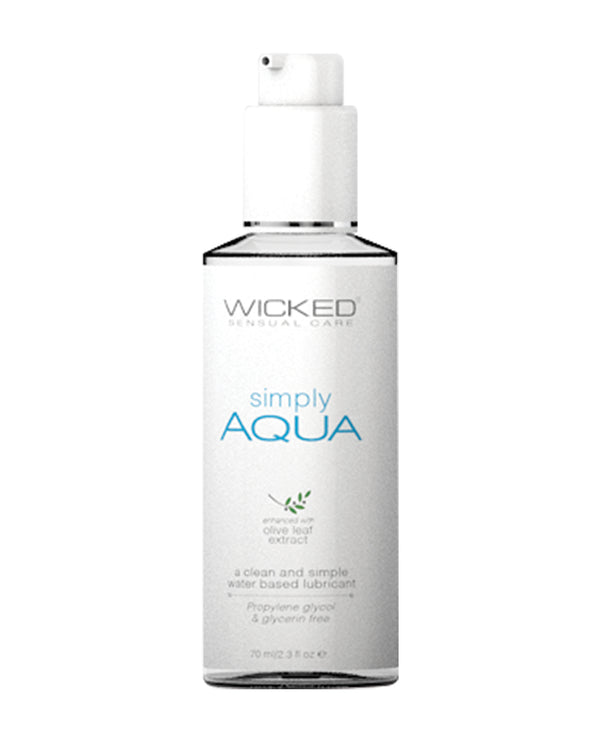 The Soft Hum Wicked Sensual Care Simply Aqua Waterbased Lubricant - 2.3 oz
