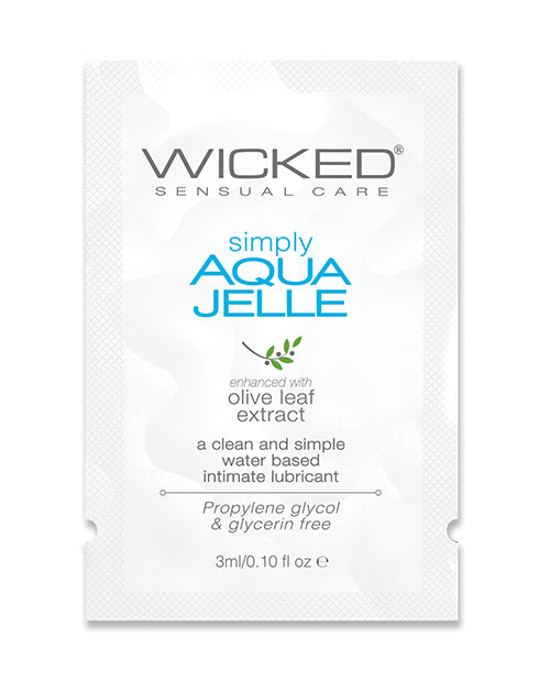 The Soft Hum Wicked Sensual Care Simply Aqua Jelle Water Based Lubricant - .1 oz