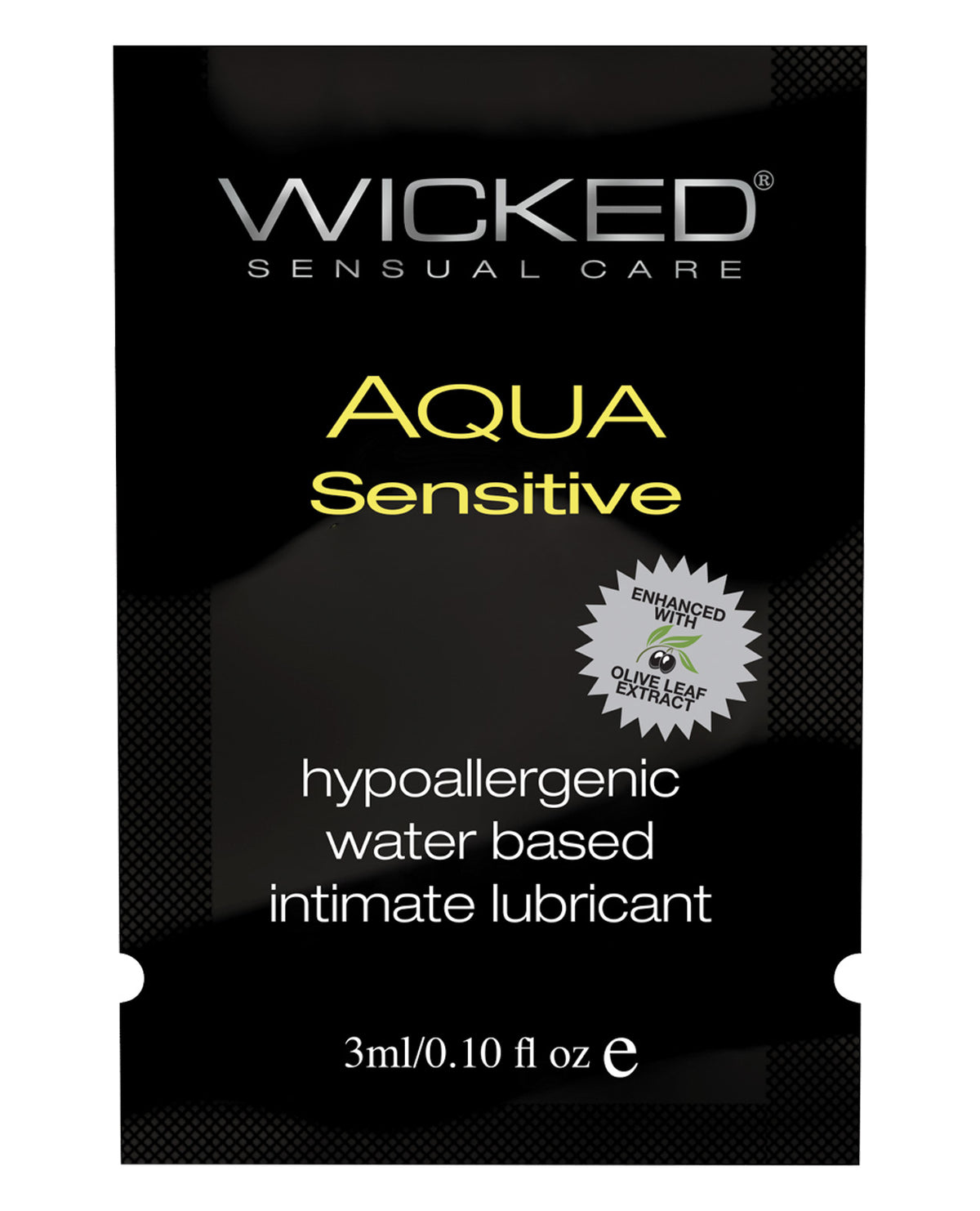 The Soft Hum Wicked Sensual Care Hypoallergenic Aqua Sensitive Water Based Lubricant - .1 oz