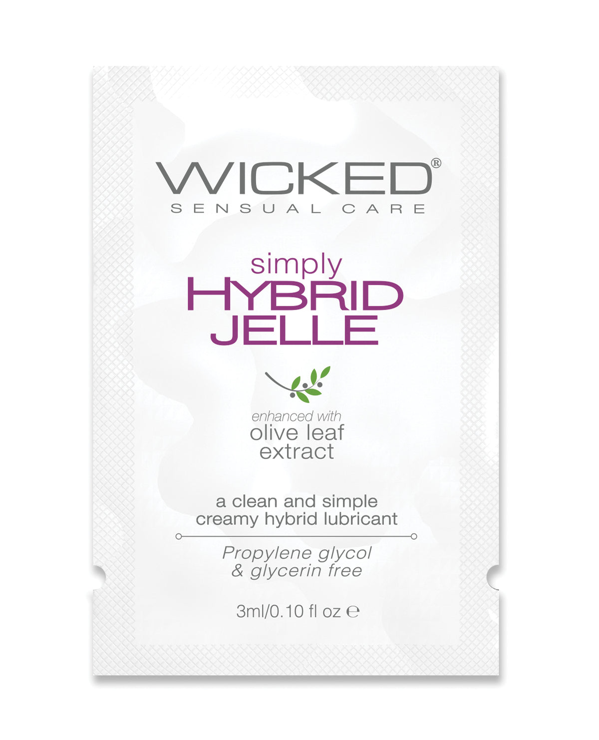 The Soft Hum Wicked Sensual Care Simply Hybrid Jelle Lubricant - .1 oz