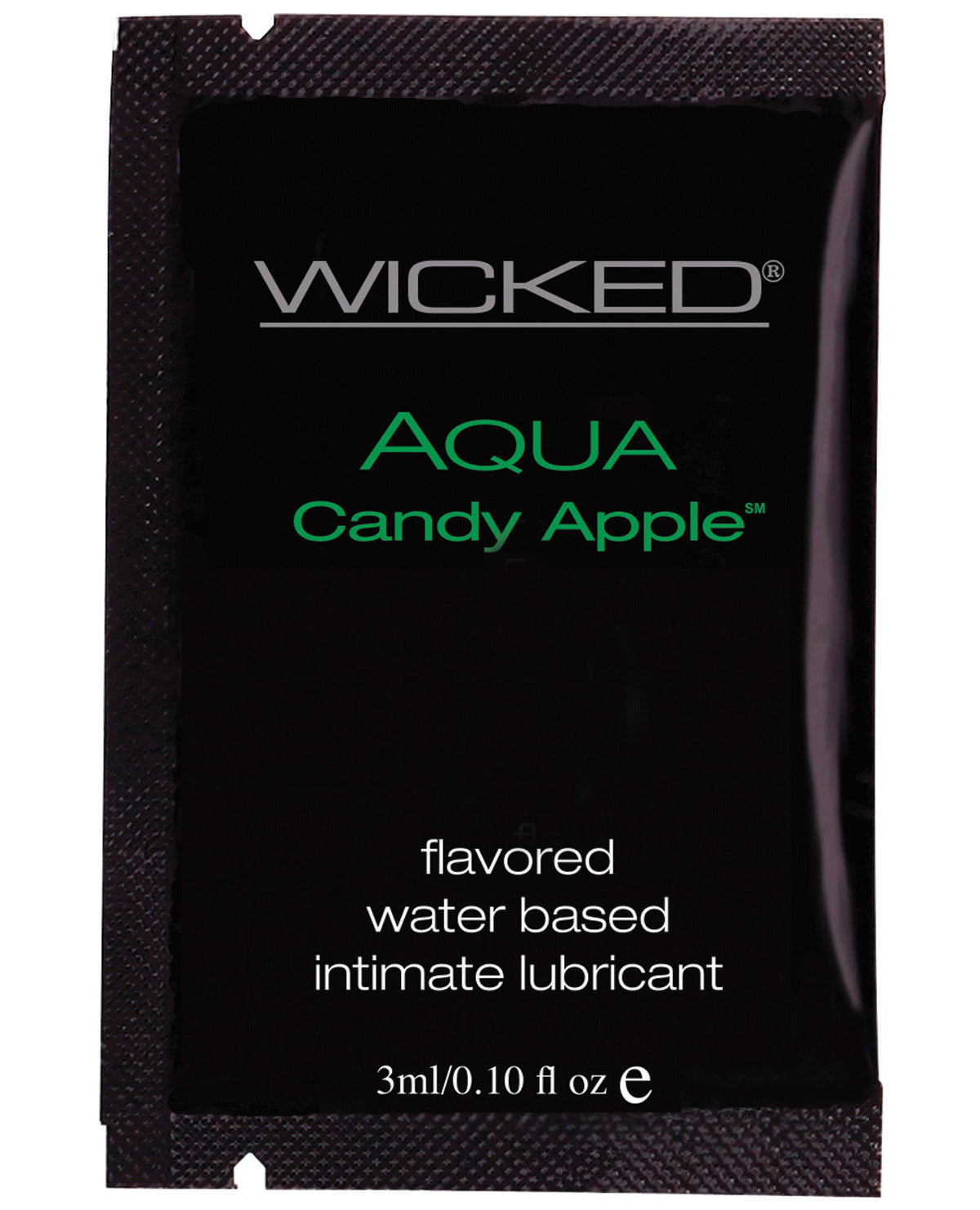 Wicked Sensual Care Aqua Waterbased Lubricant - .1 oz Candy Apple