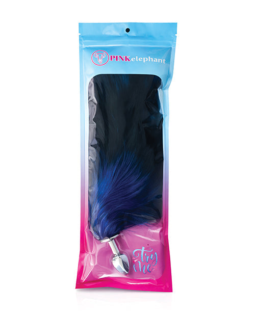 Fox Tail Medium Plug - Blue