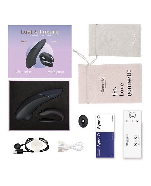 The Soft Hum Womanizer Next / We-Vibe Sync O Lust &amp; Luxury Collection Box - Black