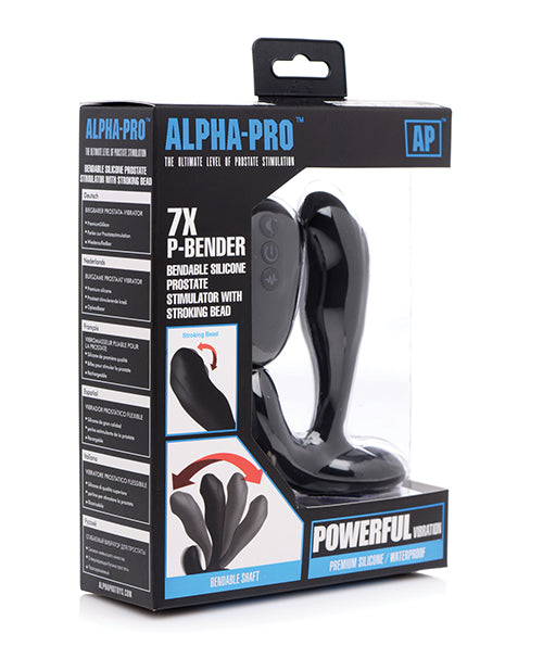 The Soft Hum 7X Bendable Prostate Stimulator with Stroking Bead