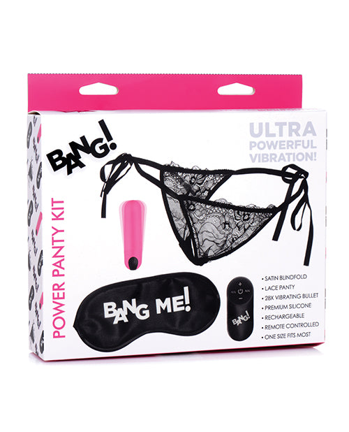 The Soft Hum Bang! Power Panty &amp; Blindfold Kit - Pink