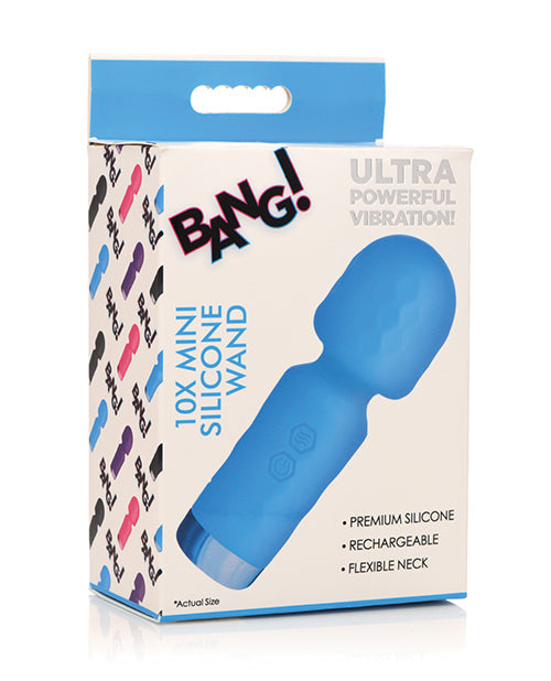 The Soft Hum Bang! Mini Silicone Wand - Blue