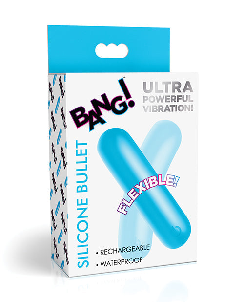 Bang! Flexible Silicone Bullet - Blue (2)