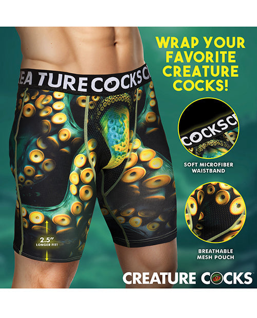 The Soft Hum Creature Cocks - Creature Wear Monstropus Tentacled Monster Boxer Shorts - MD
