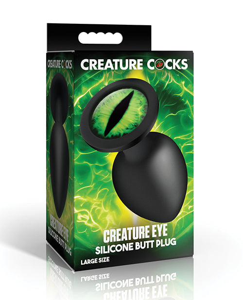 The Soft Hum Creature Eye Green Eye Silicone Butt Plug - Large