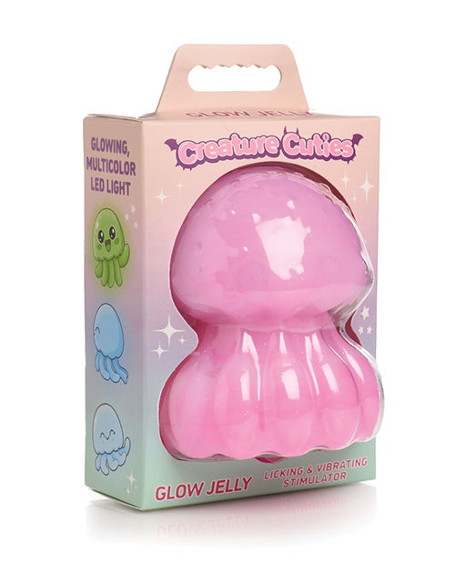The Soft Hum Creature Cuties Glow Jelly Licking &amp; Vibrating Stimulator