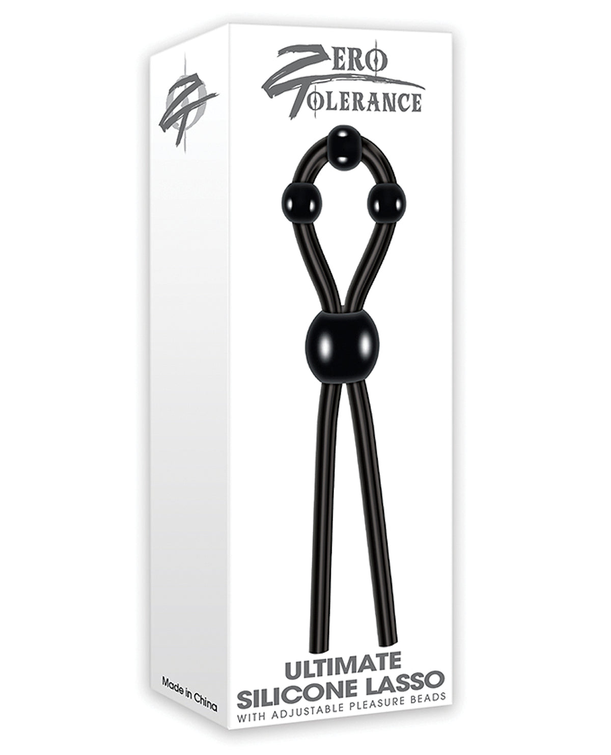 The Soft Hum Zero Tolerance Ultimate Lasso Cock Ring - Black