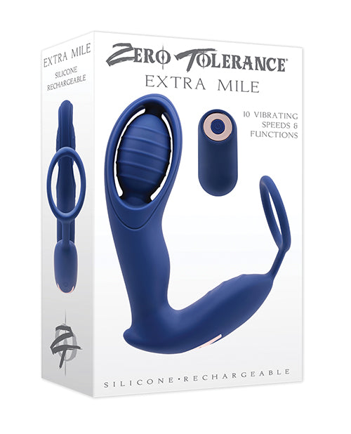 The Soft Hum Zero Tolerance Extra Mile C Ring Vibrator - Blue