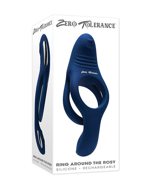 The Soft Hum Zero Tolerance Ring Around the Rosy Cock &amp; Ball Vibrator - Blue