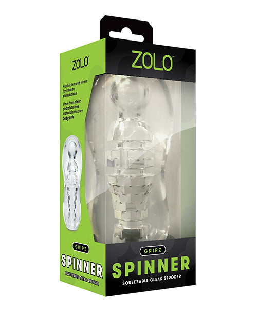 The Soft Hum ZOLO Gripz Spinner Stroker - Clear